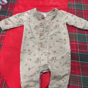 Rabbit Bear by Emily & Oliver Olive Green Boys' Sweat Suit & Pant Set